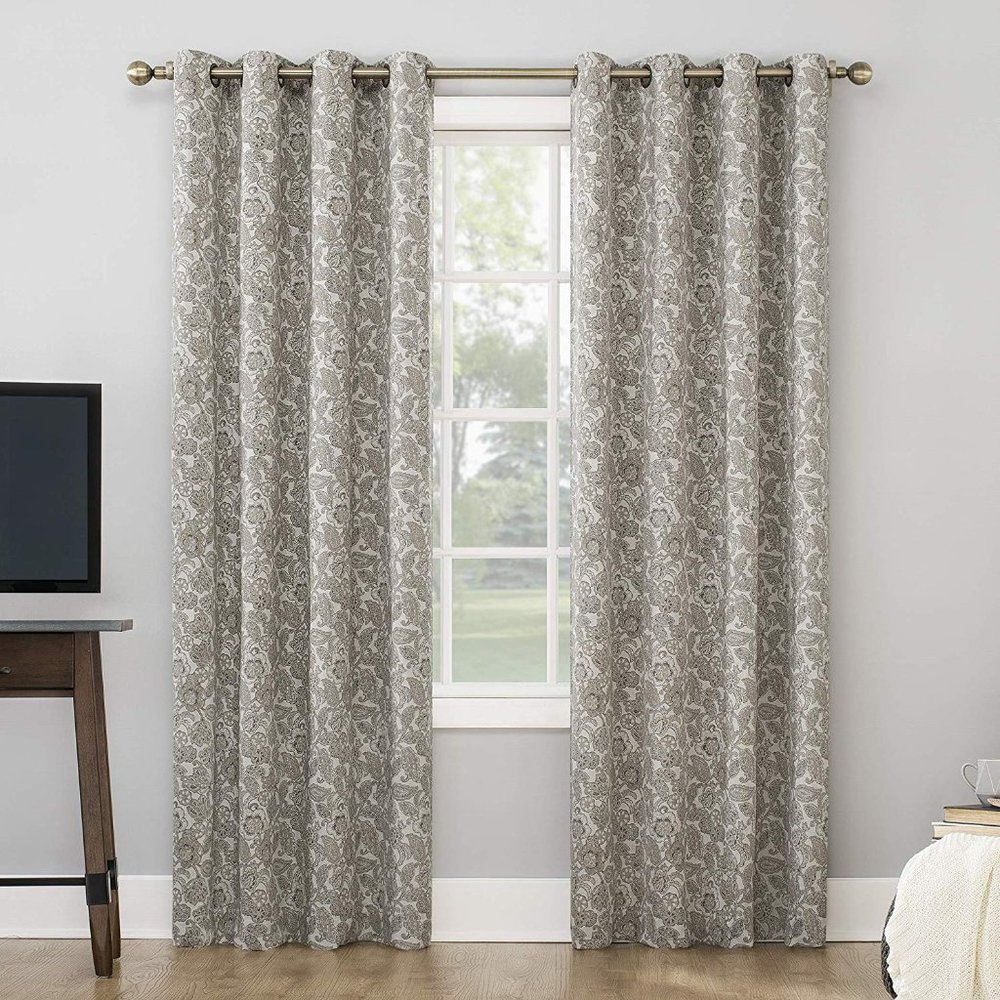 2 Sun Zero Blackout Lined Back Curtain Panels